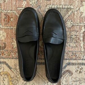 Born Black Leather Loafers Flats "Finley" Size 9.5 M